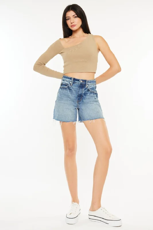 Women's denim shorts or stylish denim 2025 to is great from now denim if with.Kancan Full Size Raw Hem High Waist Denim Shorts Women's denim shorts or stylish denim 2025 to is great from now denim if with.Kancan Full Size Raw Hem High Waist Denim Shorts
