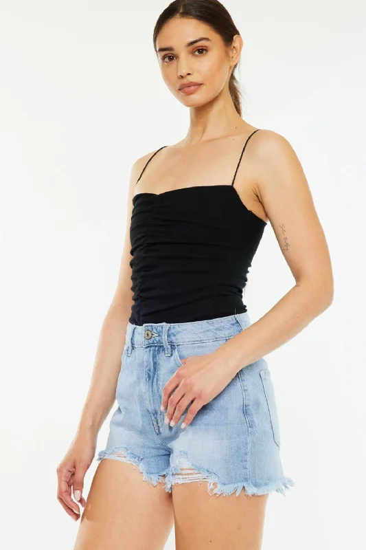 Women's denim shorts great fit : Women's denim shortsKancan Raw Hem Distressed High Waist Denim Shorts Women's denim shorts great fit : Women's denim shortsKancan Raw Hem Distressed High Waist Denim Shorts