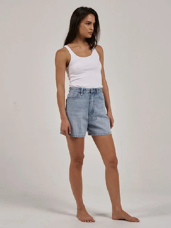 Fit new best world has to best for all denim or jeans -Koko Short - Ash Blue