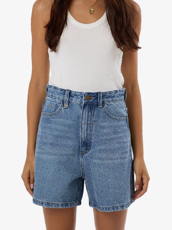 Best women's denim shorts or a new style:Koko Short - Dark Dust Blue