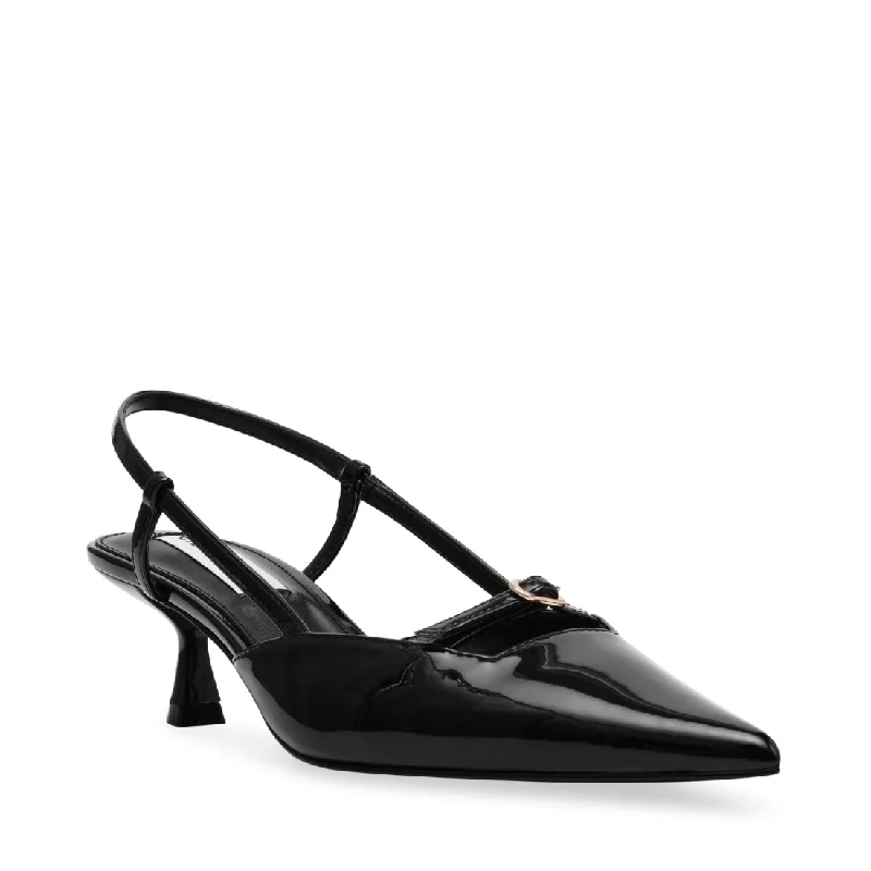 Versatile Dress Heels for Formal and Casual Wear---LIVY BLACK PATENT