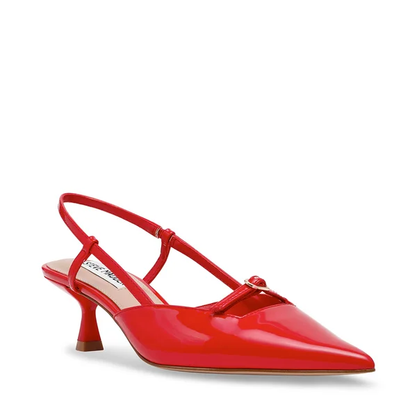 Versatile Dress Heels for Formal and Casual Wear---LIVY RED PATENT