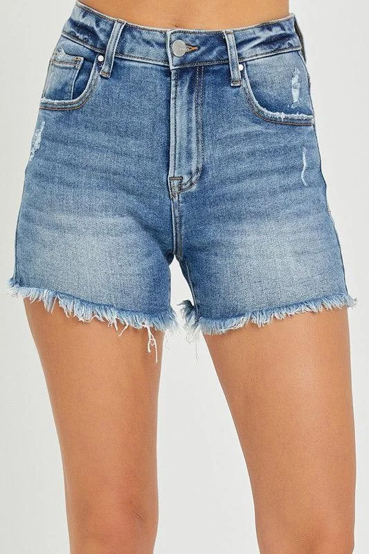 Women's denim shorts for a theme park-MALIA HIGH RISE SHORTS