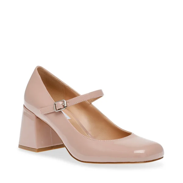 Versatile Dress Heels for Formal and Casual Wear---PEP TALK BLUSH PATENT