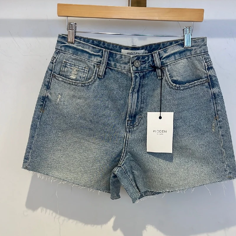 Women's denim shorts for comfortable fits :Riley High Rise Boyfriend Short by Hidden Women's denim shorts for comfortable fits :Riley High Rise Boyfriend Short by Hidden