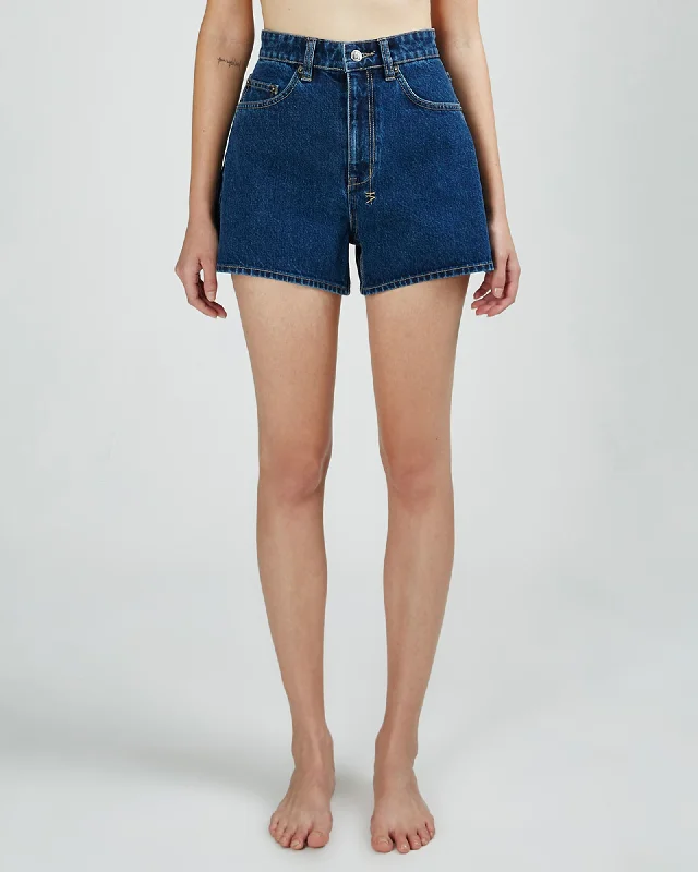 Women's denim shorts fit to great-RISE N HI SHORT OLD SKOOL