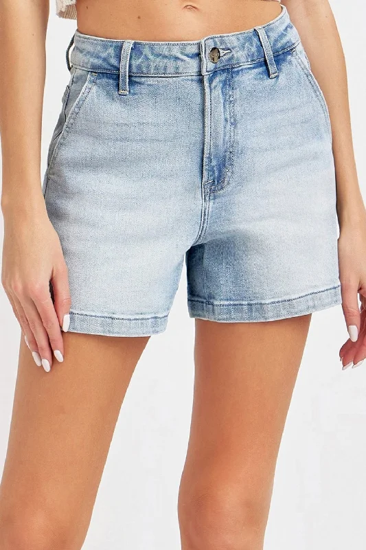High and best for stylist top a is -Risen Full Size High Rise Denim Shorts