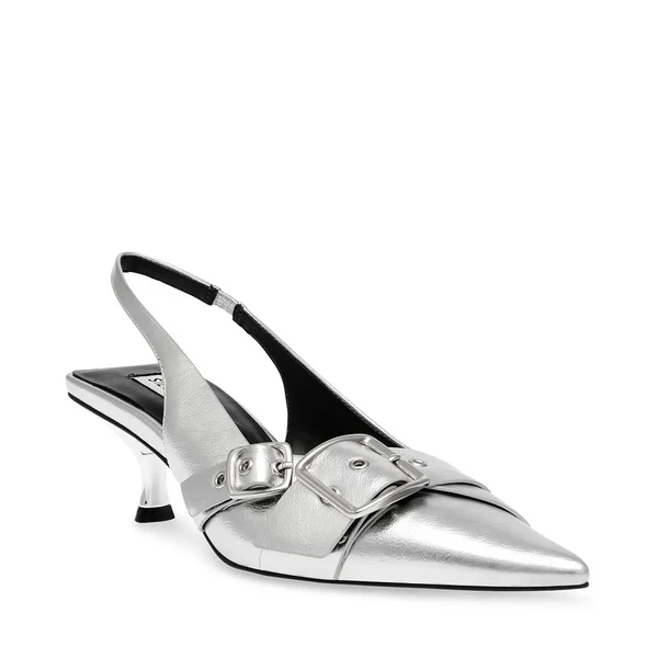 Versatile Dress Heels for Formal and Casual Wear---STEPBACK SILVER