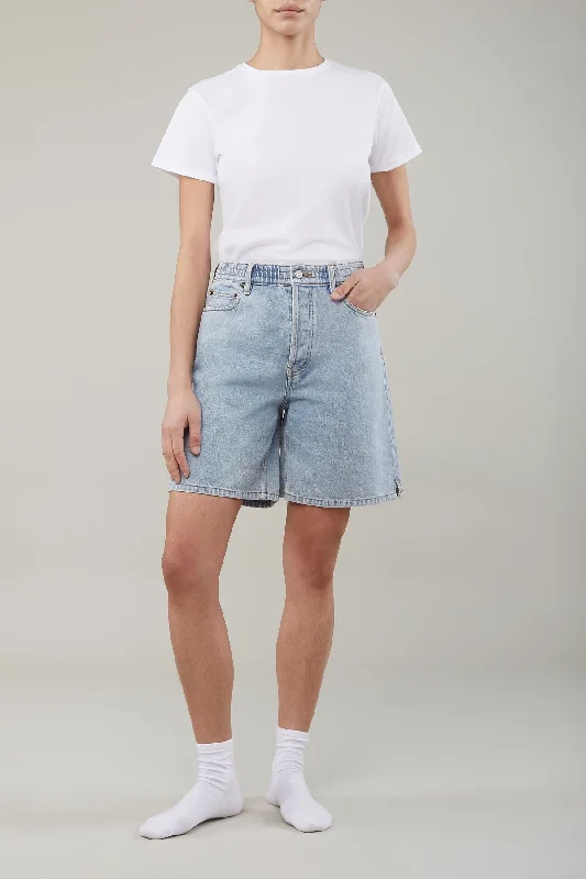Women's denim shorts with a blazer-Still Here Lola Short