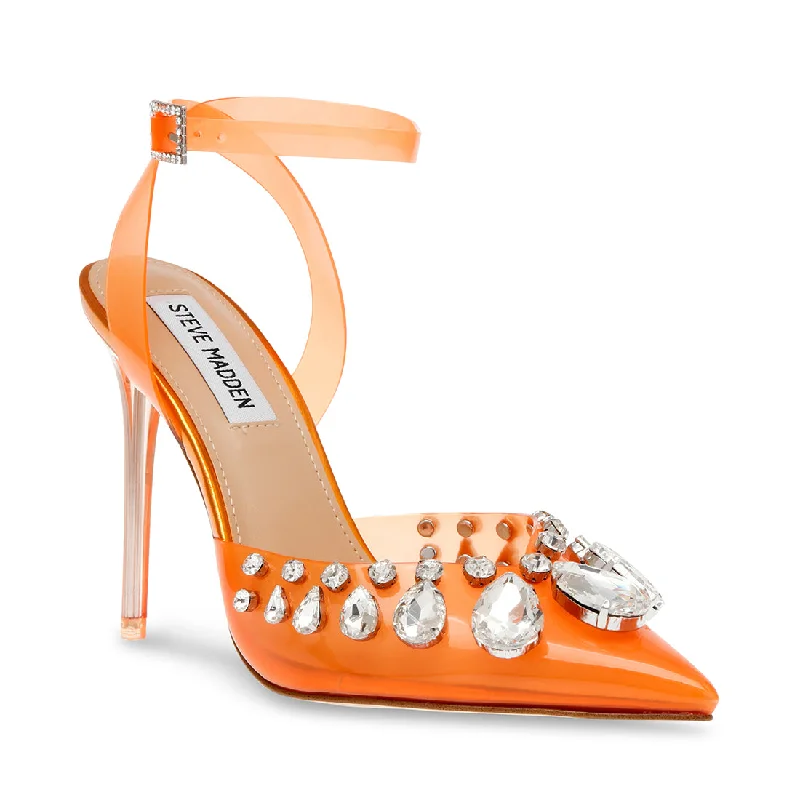 Versatile Dress Heels for Formal and Casual Wear---VAMPED ORANGE