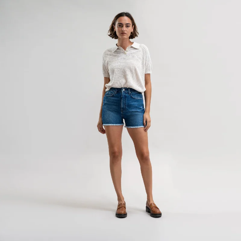 Women's denim shorts and a t-shirt dress-True Denim Edge Shorts