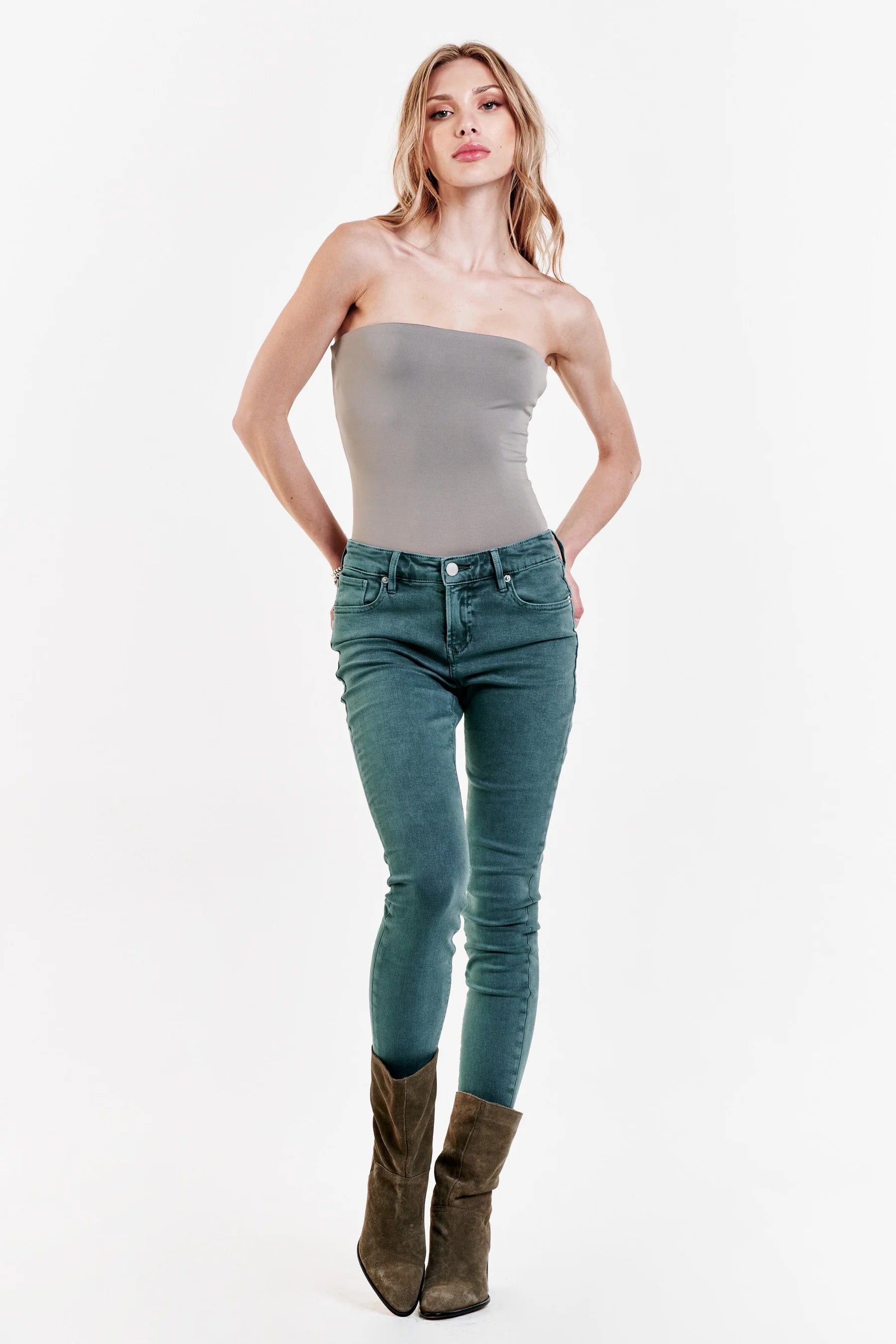 Women's denim jeans sale only store-Dear John Gisele High Rise Ankle Skinny Jeans