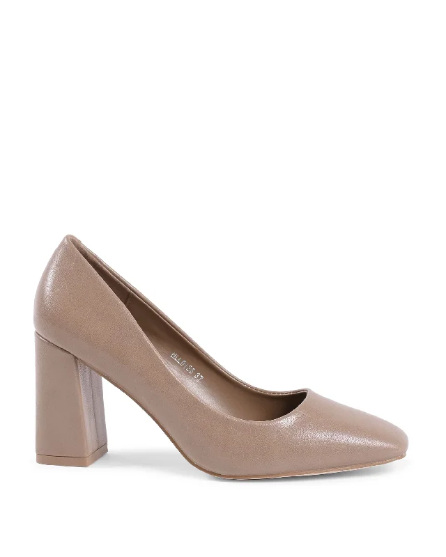 Stiletto Heel Pumps with Perfect Fit--19V69 Italia Womens Pump Beige HLL0128 BEIGE-Fashionable & Classic