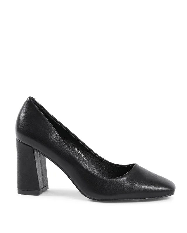 Stiletto Heel Pumps with Perfect Fit--19V69 Italia Womens Pump Black HLL0128 NERO-Fashionable & Classic