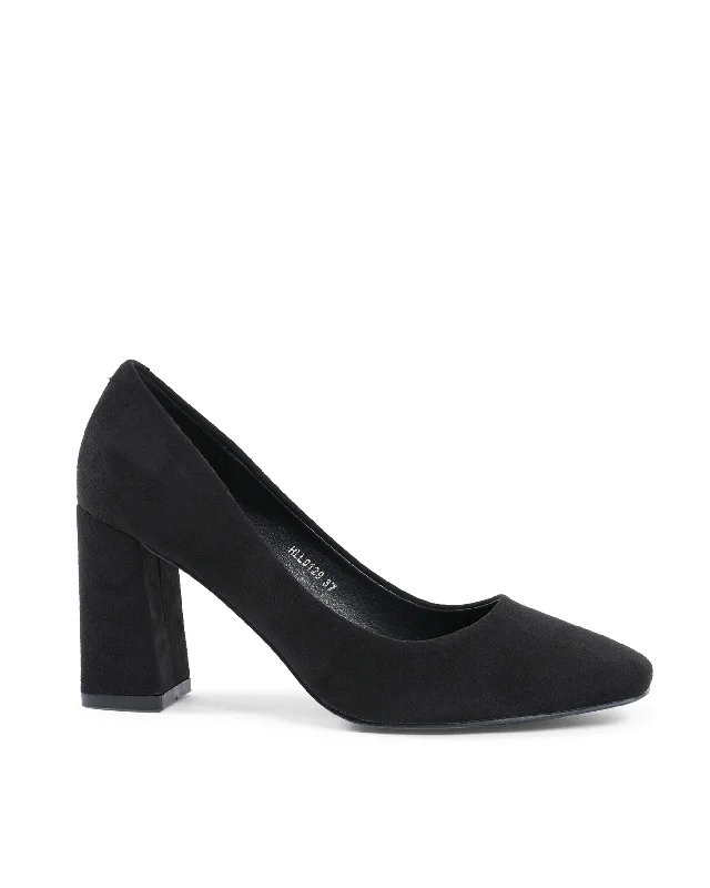 Stiletto Heel Pumps with Perfect Fit--19V69 Italia Womens Pump Black HLL0129 NERO-Fashionable & Classic