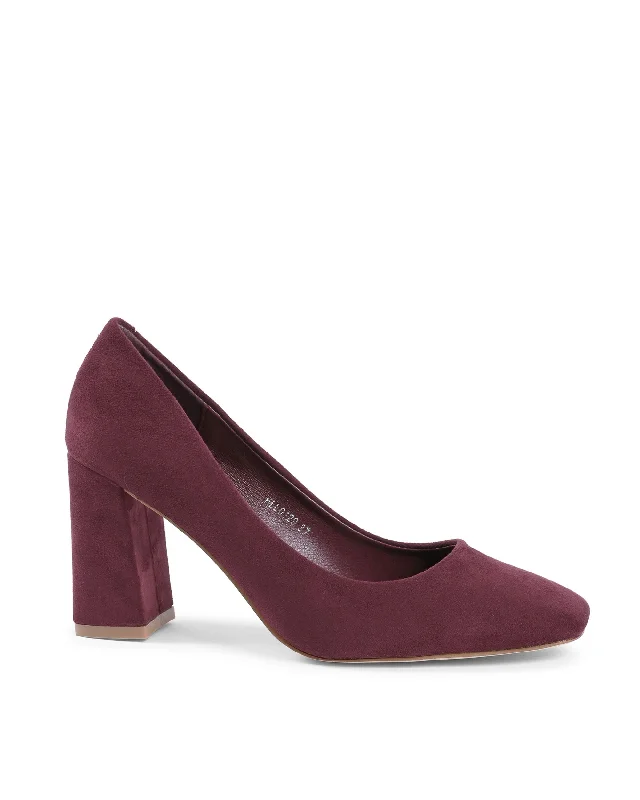 Stiletto Heel Pumps with Perfect Fit--19V69 Italia Womens Pump Bordeaux HLL0129 BORDEAUX-Fashionable & Classic