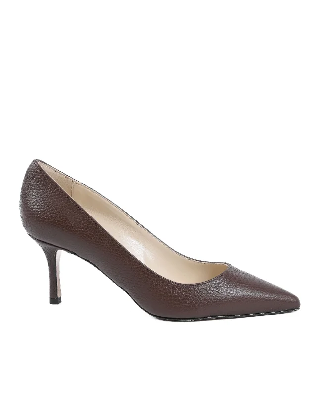 Stiletto Heel Pumps with Perfect Fit--19V69 Italia Womens Pump Dark Brown INES65 BOTTOLATO MARRONE-Fashionable & Classic