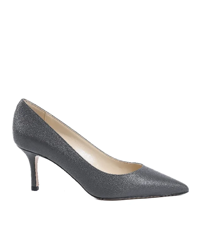 Stiletto Heel Pumps with Perfect Fit--19V69 Italia Womens Pump Dark Grey INES65 BOTTOLATO FANGO-Fashionable & Classic