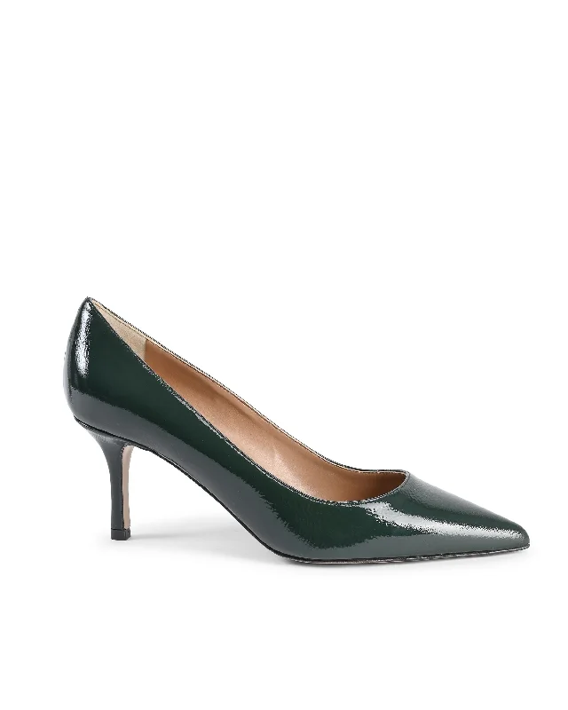 Stiletto Heel Pumps with Perfect Fit--19V69 Italia Womens Pump INES65 NAPLACK VERDE BOTTIGLIA-Fashionable & Classic