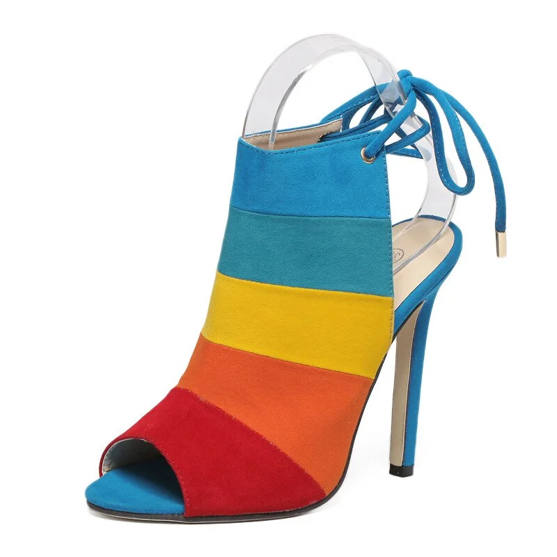 Trend Women Shoes Pumps Heeled Shoes High-heeled Rainbow---Charming Bow Pumps for a Cute and Stylish Look