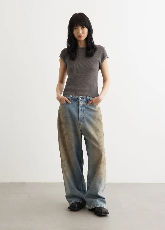 Women's denim jeans with a jegging style-2023F Penicillin Baggy Jeans