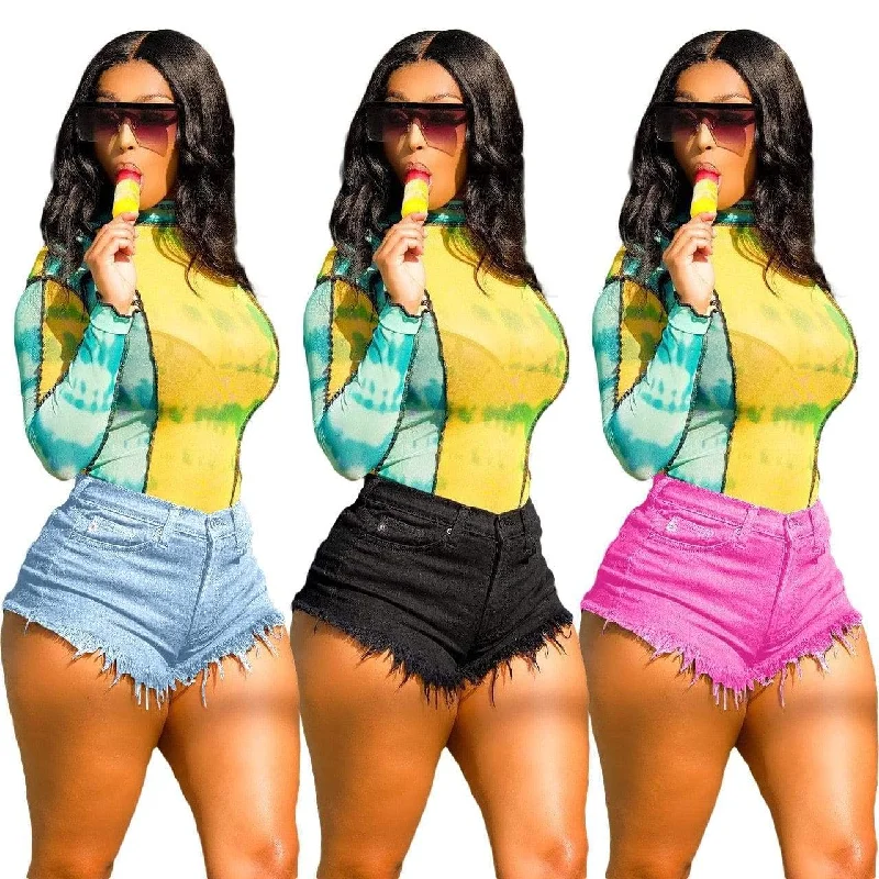 Fit new best world has to best for all denim or jeans -Casual Jeans Short Pants Jeans Woman High Waist Denim Short Streetwear Fit new best world has to best for all denim or jeans -Casual Jeans Short Pants Jeans Woman High Waist Denim Short Streetwear