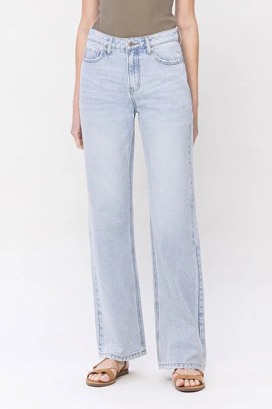 Women's denim jeans from influencer picks-Lovervet by Vervet High Rise Dad Jeans