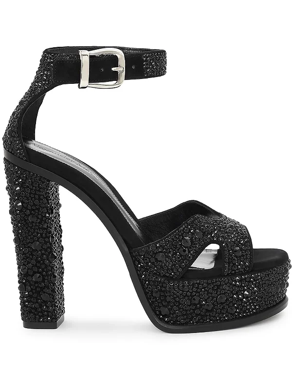 718390 Womens Embellished Pumps Platform Heels---Chic Embellished Pumps for a Glamorous Look