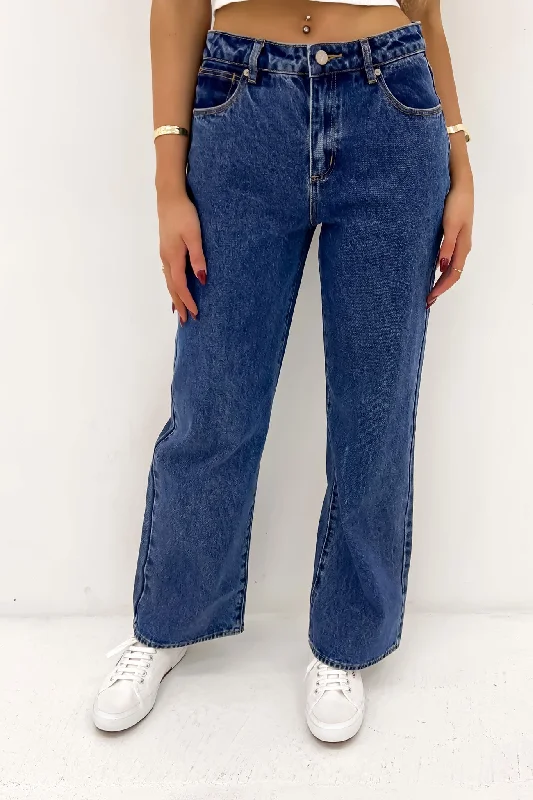 Women's denim jeans with a awareness cause design embellishment-A 95 Baggy Petite Jean Bella
