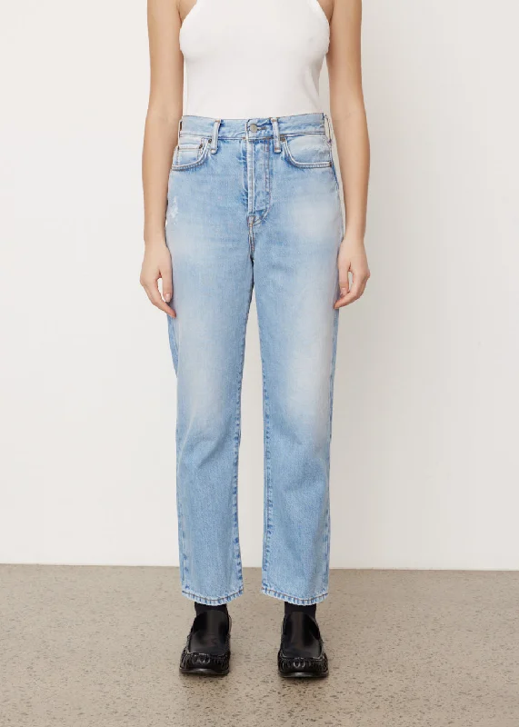 Women's denim jeans with a environmental cause design embellishment-Mece Jeans 32"