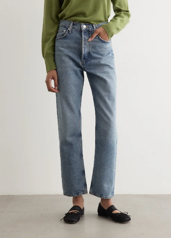 Women's denim jeans with a volunteer cause design embellishment-90's Pinch Waist Jeans Women's denim jeans with a volunteer cause design embellishment-90's Pinch Waist Jeans