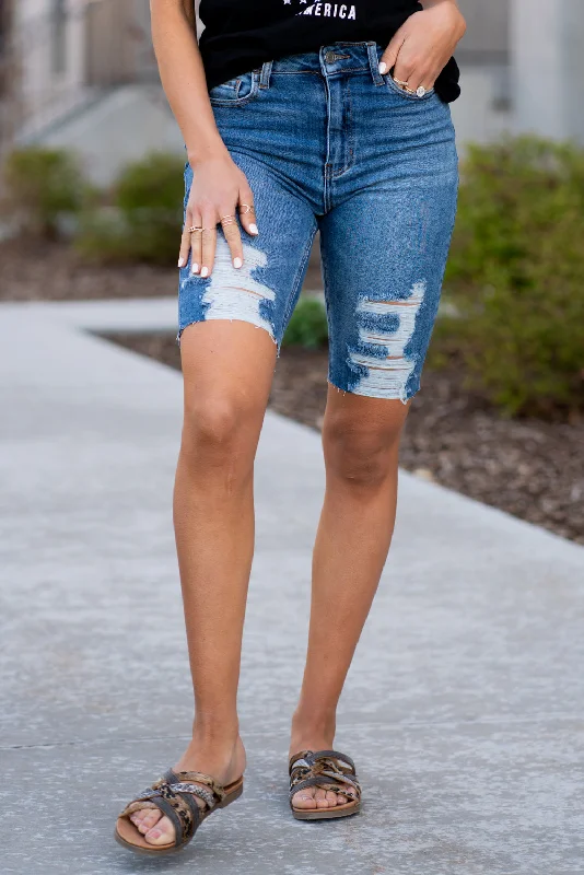 Women's denim shorts style best new plus on stylist to with and and-Carter High Rise Bermuda Shorts