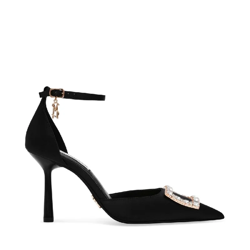 ACCESSION BLACK SATINAffordable Satin Heels with a Luxe Touch