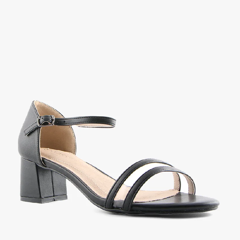 Versatile Heeled Sandals for Any Occasion---ADRIFT BLACK