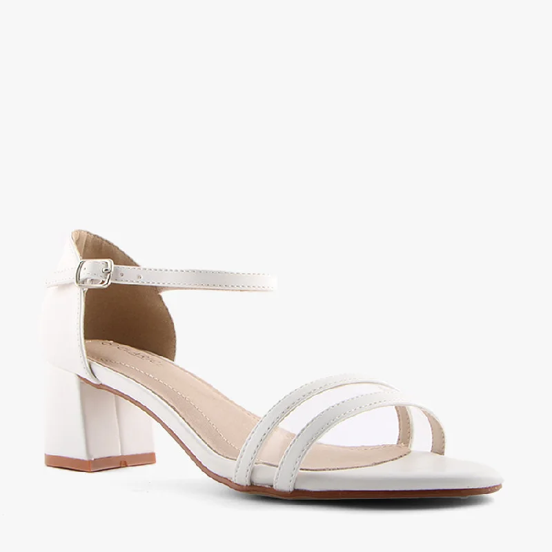 Versatile Heeled Sandals for Any Occasion---ADRIFT WHITE