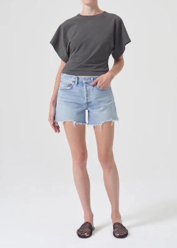 Women's denim shorts for seamless underwear :Agolde Parker Long Shorts - Agreement ***FINAL SALE*** Women's denim shorts for seamless underwear :Agolde Parker Long Shorts - Agreement ***FINAL SALE***