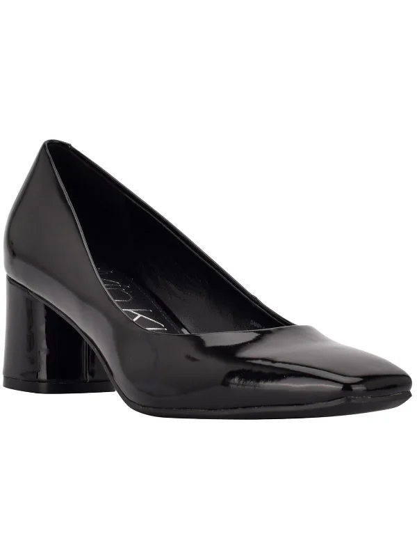 Sleek and Shiny Patent Pump Heels for a Polished Look--Alanta Womens Patent Slip-On Pumps