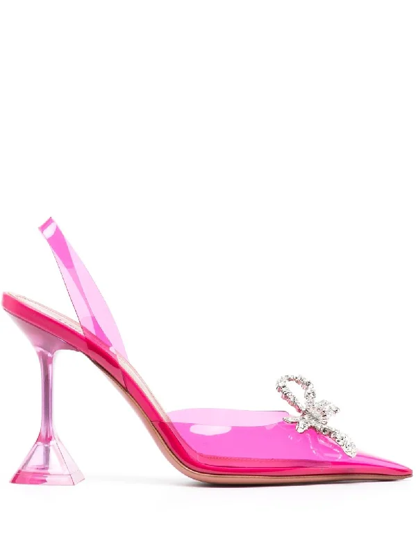 Versatile Heeled Sandals for Any Occasion---Amina Muaddi With Heel Pink