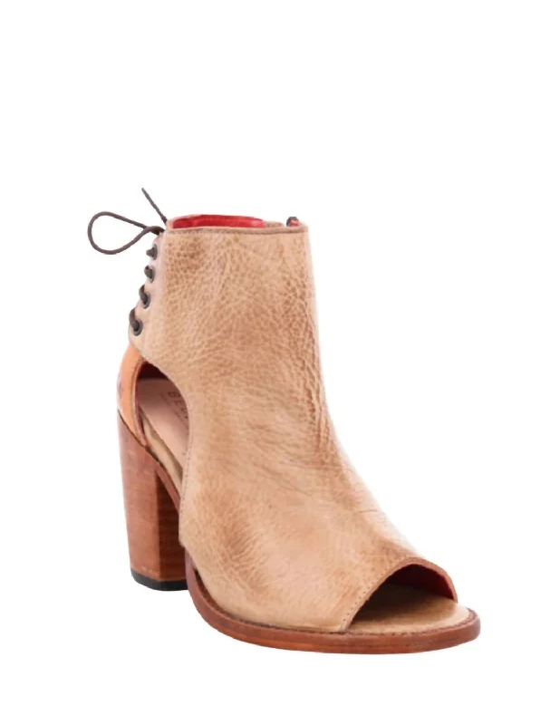 Versatile Heeled Sandals for Any Occasion---Angelique Heel In Oats/pecan Rustic