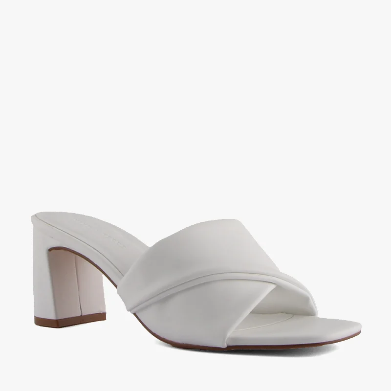 Versatile Heeled Sandals for Any Occasion---ANISTON WHITE