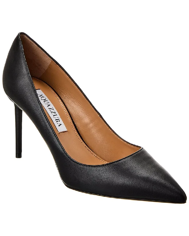 Aquazzura Purist 85 Leather Pump---Comfortable Leather Pumps for Office and Everyday Wear