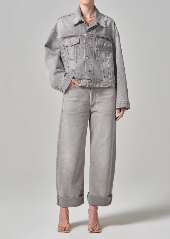 Ayla Baggy in Quartz Grey