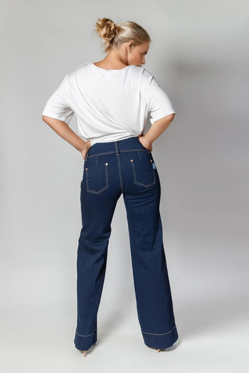 Women's denim jeans for jeans new fit-Bella Jean Indigo