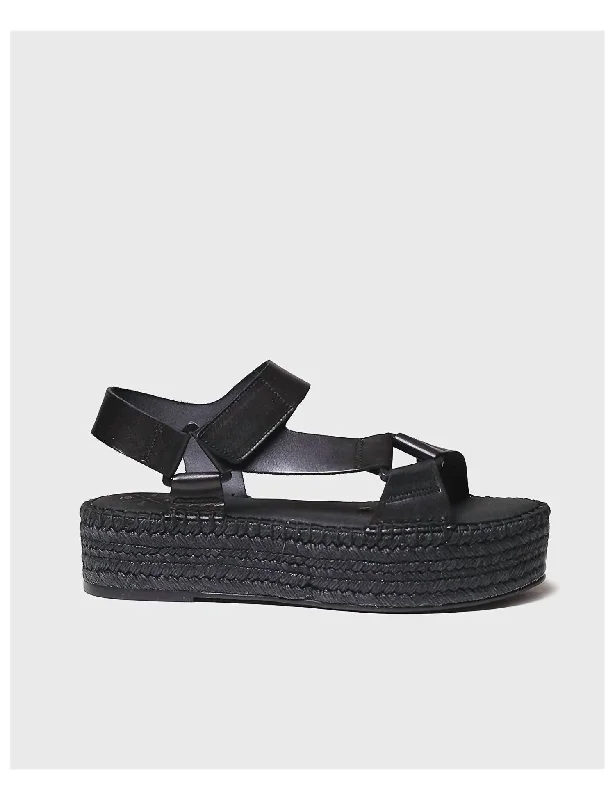 Versatile Heeled Sandals for Any Occasion---Besula Flatform In Black