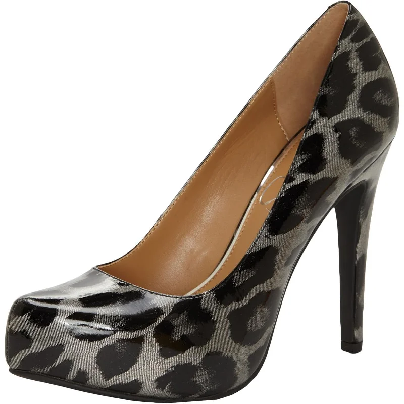 Silver Patent Charisma Leopard