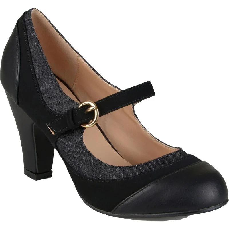 Versatile Dress Heels for Formal and Casual Wear---Siri Womens Faux Leather Dress Heels