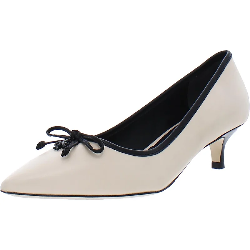 Stylish Slip-On Pumps for Quick Elegance---Tory Charm 45 mm Pump Womens Leather Slip On Evening Heels