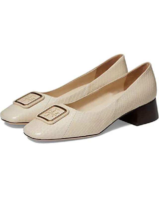 Versatile Heeled Sandals for Any Occasion---Tory Burch Women's Georgia New Cream Pumps Shoes