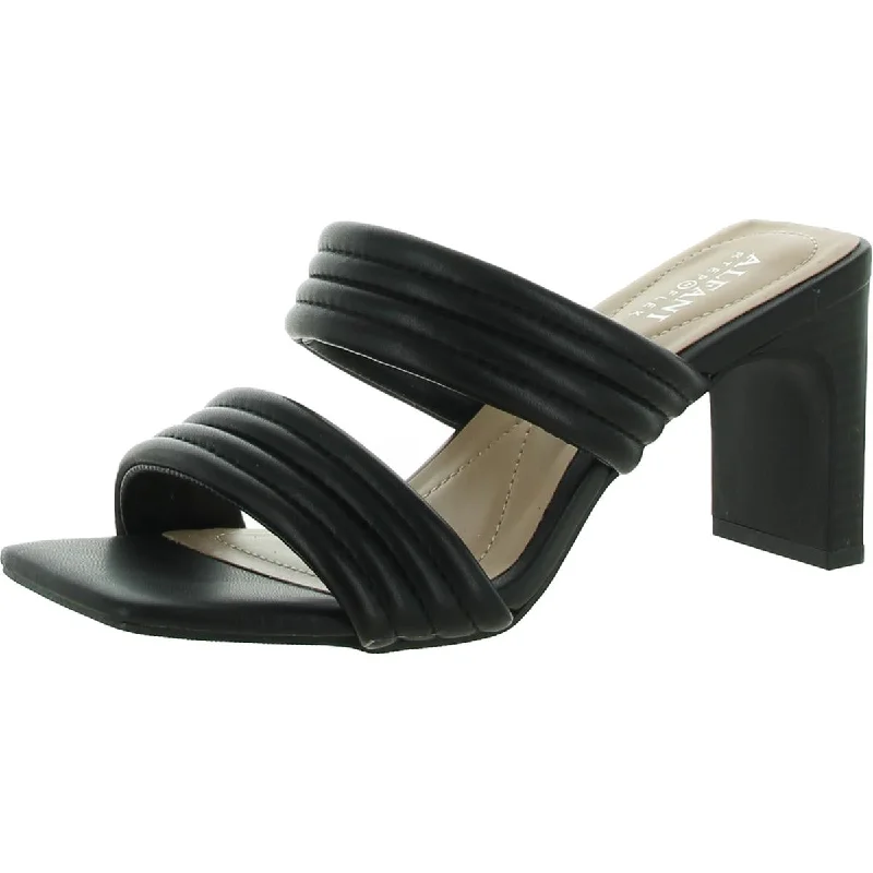 Stantonn Womens Leather Strappy Block Heels---Affordable Strappy Platform Heels with Premium Quality