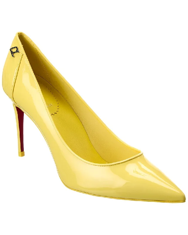 Sleek and Shiny Patent Pump Heels for a Polished Look--Christian Louboutin Sporty Kate 85 Patent Pump